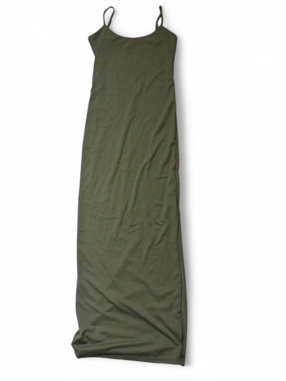 🫒 Tally Weijl Olive Green Maxi Dress with Side Slit